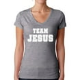 thumbnail image 1 of Awkward Styles Team Jesus V Neck T-Shirt for Her Christian Shirts Christian White Clothes for Women Team Jesus T-Shirt Christ Tshirt for Ladies Christian Gifts Jesus Shirts Jesus Clothing Collection, 1 of 4