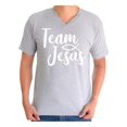 thumbnail image 1 of Awkward Styles Team Jesus Vneck Shirt for Men Christian Shirts Christian White Clothes for Men Team Jesus T-Shirt Christ Tshirt for Men Christian Gifts Jesus Shirts Jesus Clothing Collection for Men, 1 of 4