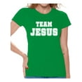 thumbnail image 1 of Awkward Styles Team Jesus Womens T-Shirt White Shirt for Girls Christian Clothing for Ladies Christian Gifts for Girlfriend Jesus Shirts Jesus Team Clothing Collection for Women Jesus T Shirt for Her, 1 of 4