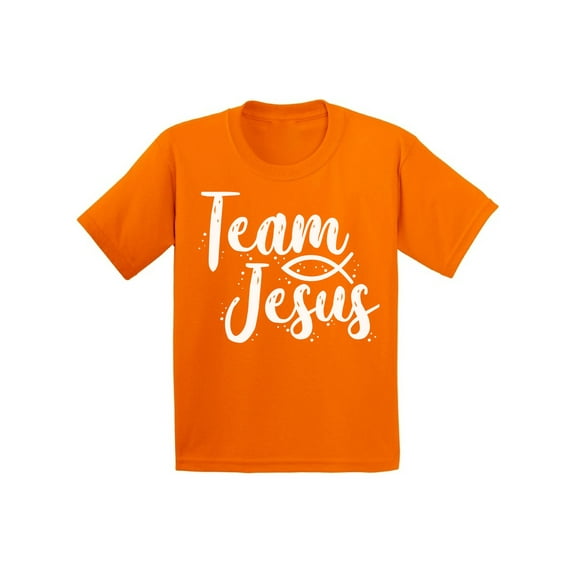 Awkward Styles Team Jesus Youth Shirt Christ Shirt for Kids Christian T Shirt for Boys Christian Shirts for Girls White T-Shirt for Children Christian Gifts for Little One Jesus Clothing for Children