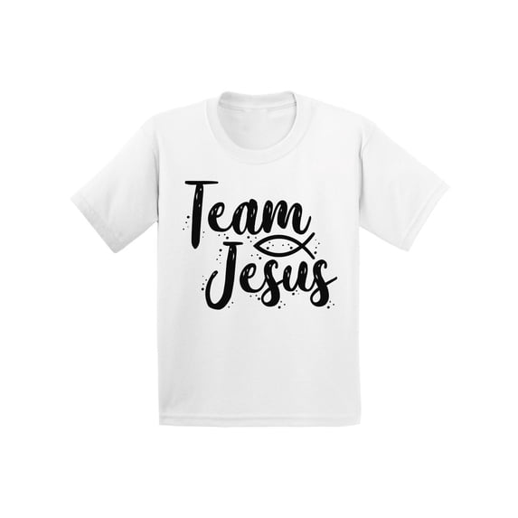Awkward Styles Team Jesus Youth T Shirt Christ Shirt for Kids Christian Shirt for Boys Christian Shirts for Girls Black T-Shirt for Children Christian Gifts for Little One Jesus Clothing for Children
