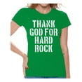 thumbnail image 1 of Awkward Styles Thank God for Hard Rock T Shirt for Women Christian Clothes for Ladies Religious Womens T-Shirt Christian Gifts Jesus Clothing Hard Rock T Shirt for Her Hard Rock Ladies Shirt, 1 of 4