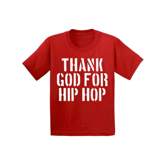 Awkward Styles Thank God for Hip Hop Youth T Shirt Christian T Shirt for Boys Christian Shirts for Girls Funny Religious T-Shirt for Children Christian Gifts Jesus Clothes Hip Hop T-Shirt for Kids