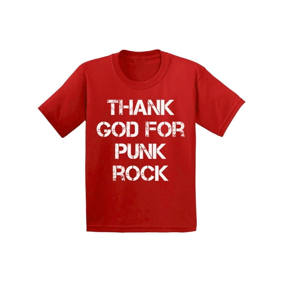 Awkward Styles Thank God for Punk Rock Toddler Shirt Jesus Shirt for Kids T Shirt for Boys Christian Shirts for Girls Religious T-Shirt Christian Gifts Christ Clothes Thank God T-Shirt for Toddlers