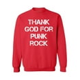 thumbnail image 1 of Awkward Styles Thank God for Punk Rock Unisex Sweatshirt Christian Sweatshirt for Her Religious Collection Punk Rock Crewneck for Women Coffee Sweater for Men Christian Gifts Rock Outfit God Sweater, 1 of 5