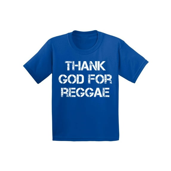 Awkward Styles Thank God for Reggae Youth T Shirt Christian T Shirt for Boys Christian Shirts for Girls Funny Religious T-Shirt for Children Christian Gifts Jesus Clothes Reggae T-Shirt for Kids