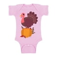 thumbnail image 1 of Awkward Styles Thanksgiving Baby Bodysuit Happy Turkey Romper, 1 of 4