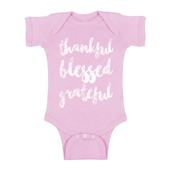 Awkward Styles Happy Thanksgiving Baby Bodysuit Thankful Blessed Grateful Romper