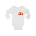 thumbnail image 1 of Awkward Styles Thanksgiving Bodysuit Turkey Baby Romper Pocket Print, 1 of 4