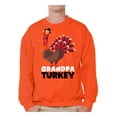 thumbnail image 1 of Awkward Styles Thanksgiving Crewneck Top Grandpa Turkey Sweatshirts for Men, 1 of 4