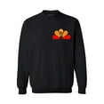 thumbnail image 1 of Awkward Styles Thanksgiving Crewneck Turkey Sweatshirts Pocket Print, 1 of 5