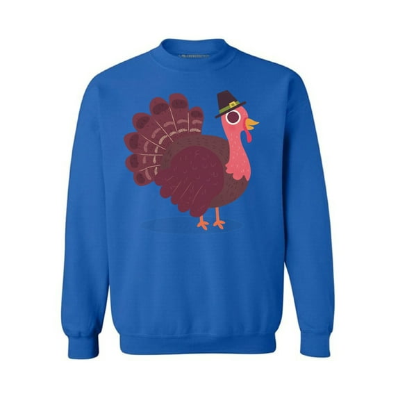 Awkward Styles Thanksgiving Crewneck top Pink Turkey Sweatshirts