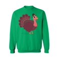 thumbnail image 1 of Awkward Styles Thanksgiving Crewneck top Pink Turkey Sweatshirts, 1 of 5