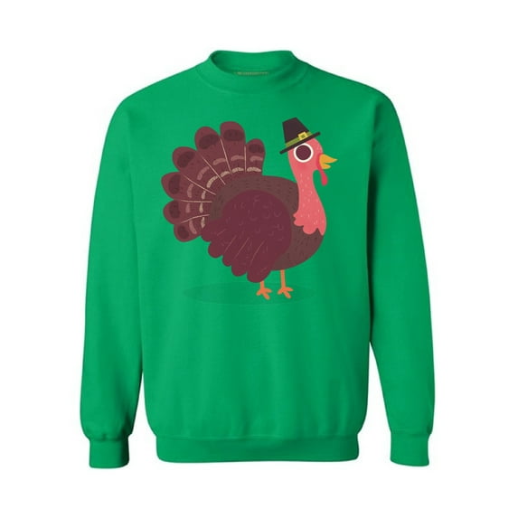 Awkward Styles Thanksgiving Crewneck top Pink Turkey Sweatshirts