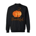 thumbnail image 1 of Awkward Styles Thanksgiving Crewneck top Thankful Pumpkin Sweatshirts, 1 of 5