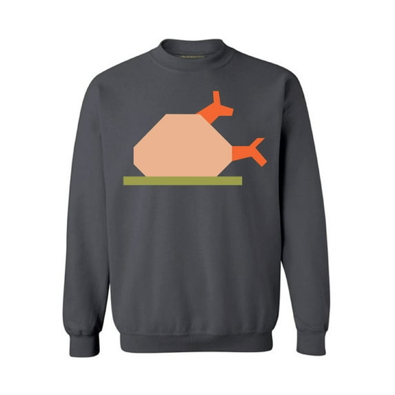Awkward Styles Thanksgiving Crewneck top Turkey Dinner Sweatshirts