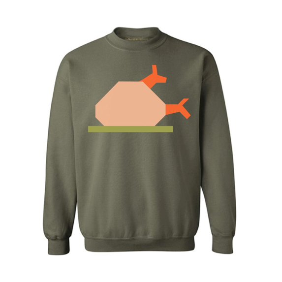 Awkward Styles Thanksgiving Crewneck top Turkey Dinner Sweatshirts