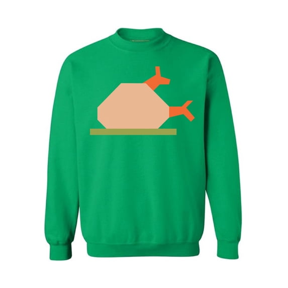 Awkward Styles Thanksgiving Crewneck top Turkey Dinner Sweatshirts