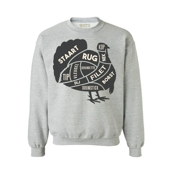 Awkward Styles Thanksgiving Crewneck top Turkey Meat Sweatshirts