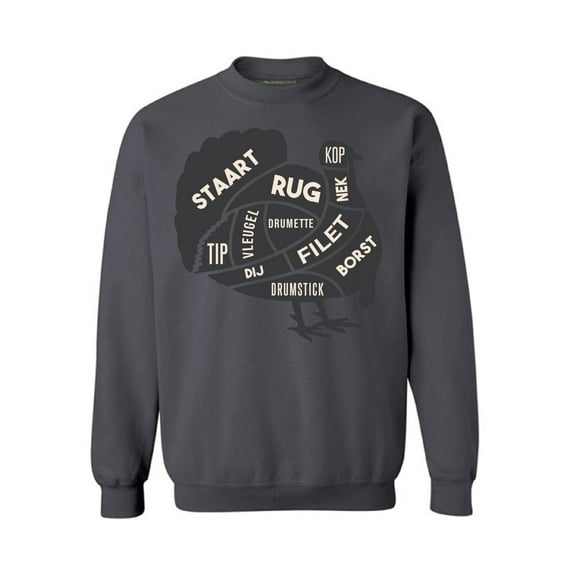 Awkward Styles Thanksgiving Crewneck top Turkey Meat Sweatshirts