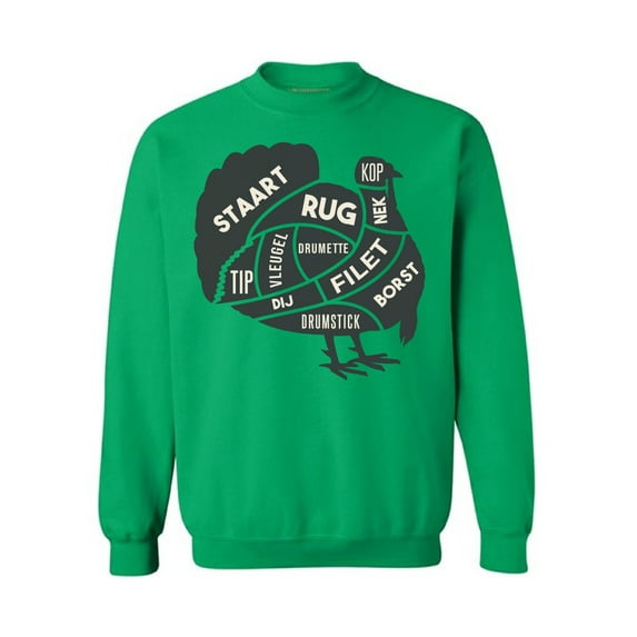 Awkward Styles Thanksgiving Crewneck top Turkey Meat Sweatshirts