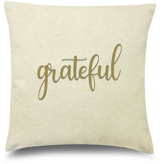 Awkward Styles Thanksgiving Decorative Pillow Covers Grateful Gold Throw Cushion Case