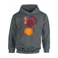 thumbnail image 1 of Awkward Styles Thanksgiving Hoodie Happy Turkey Hooded Sweatshirt, 1 of 5