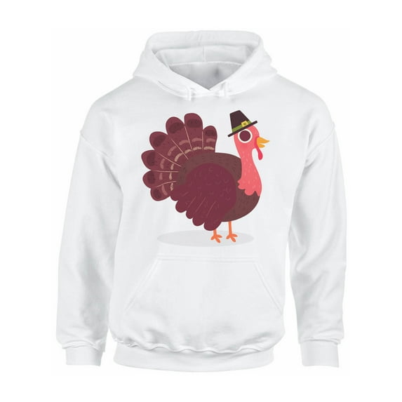 Awkward Styles Thanksgiving Hoodie Pink Turkey Hooded Sweatshirt