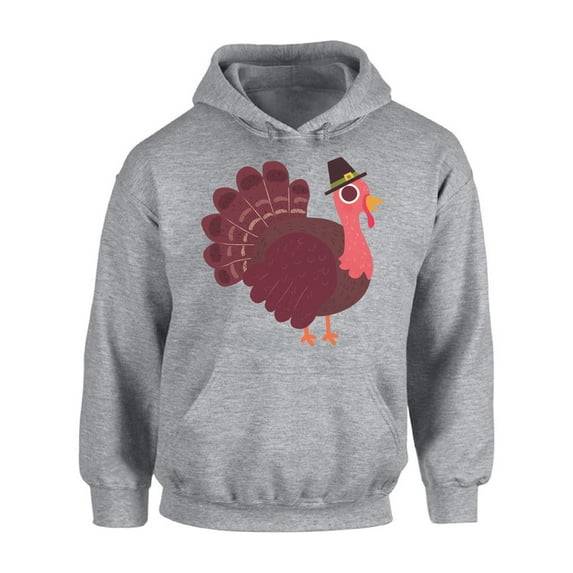 Awkward Styles Thanksgiving Hoodie Pink Turkey Hooded Sweatshirt