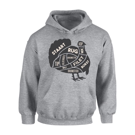 Awkward Styles Thanksgiving Hoodie Turkey Meat Hooded Sweatshirt
