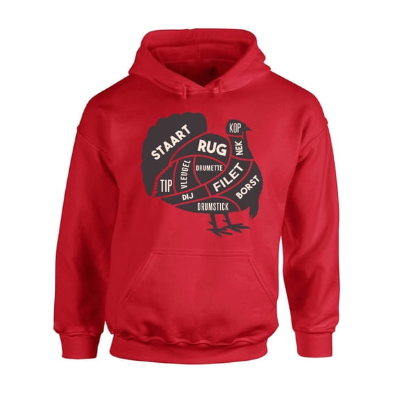Awkward Styles Thanksgiving Hoodie Turkey Meat Hooded Sweatshirt