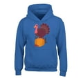 thumbnail image 1 of Awkward Styles Thanksgiving Hoodies for Kids Happy Turkey Hooded Youth Sweatshirt, 1 of 5