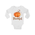 thumbnail image 1 of Awkward Styles Thanksgiving Shirt for Baby Bodysuit Long Sleeve Thankful Romper, 1 of 4