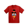 thumbnail image 1 of Awkward Styles Thanksgiving Shirts for Boys Toddler Turkey Face T-shirt, 1 of 4