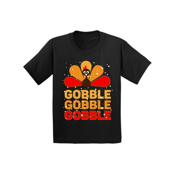 Awkward Styles Thanksgiving Shirts for Kids Toddler Gobble Gobble T-shirt