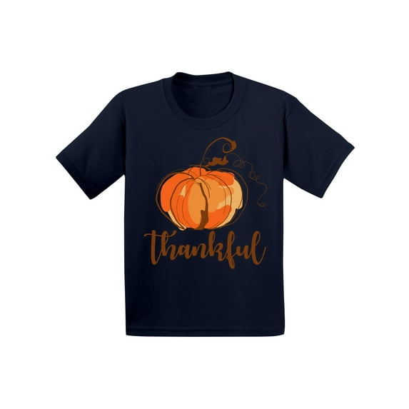 Awkward Styles Thanksgiving Shirts for Toddlers Thankful T-shirt