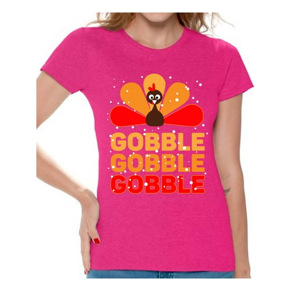 Awkward Styles Thanksgiving Shirts for Women Gobble Gobble T-shirt