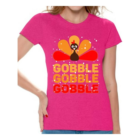 Awkward Styles Thanksgiving Shirts for Women Gobble Gobble T-shirt