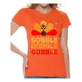 thumbnail image 1 of Awkward Styles Thanksgiving Shirts for Women Gobble Gobble T-shirt, 1 of 4