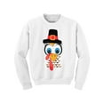 thumbnail image 1 of Awkward Styles Thanksgiving Youth Sweatshirt Turkey Face Crewneck Tops for Kids, 1 of 4