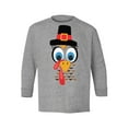 thumbnail image 1 of Awkward Styles Thanksgiving Sweater for Kids Youth Turkey Face Long Sleeve Shirt, 1 of 4