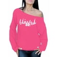 thumbnail image 1 of Awkward Styles Thanksgiving Sweatshirt Blissful Off Shoulder Tops For Women, 1 of 4