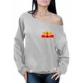 thumbnail image 1 of Awkward Styles Thanksgiving Sweatshirt Turkey Off Shoulder Tops for Women Pocket Print, 1 of 4