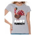 thumbnail image 1 of Awkward Styles Thanksgiving T-Shirt Aunt Turkey Shirts for Women, 1 of 4
