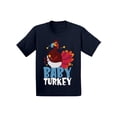 thumbnail image 1 of Awkward Styles Thanksgiving T-Shirt Baby Turkey Toddler Shirt, 1 of 4