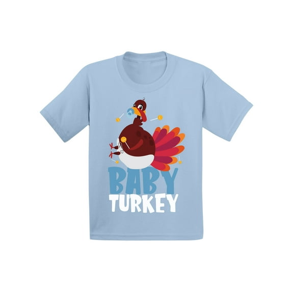 Awkward Styles Thanksgiving T-Shirt Baby Turkey Toddler Shirt