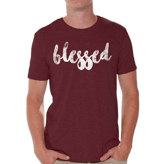 Awkward Styles Thanksgiving T-Shirt Blessed Shirts for Men