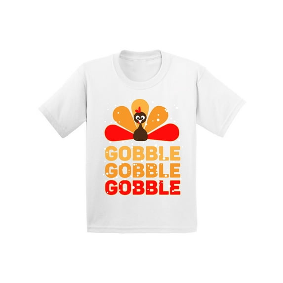 Awkward Styles Thanksgiving T-Shirt Gobble Turkey Baby Shirt