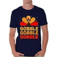 thumbnail image 1 of Awkward Styles Thanksgiving T-Shirt Gobble Turkey T Shirts for Men, 1 of 4