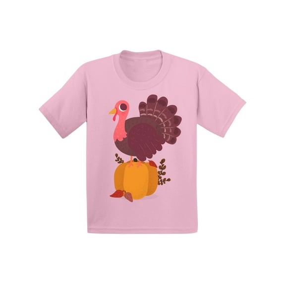 Awkward Styles Thanksgiving T-Shirt Happy Turkey Baby Shirt